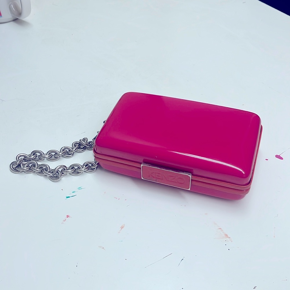 Kenzo- Fuschia clutch , super cute , perfect for a wedding or to go out